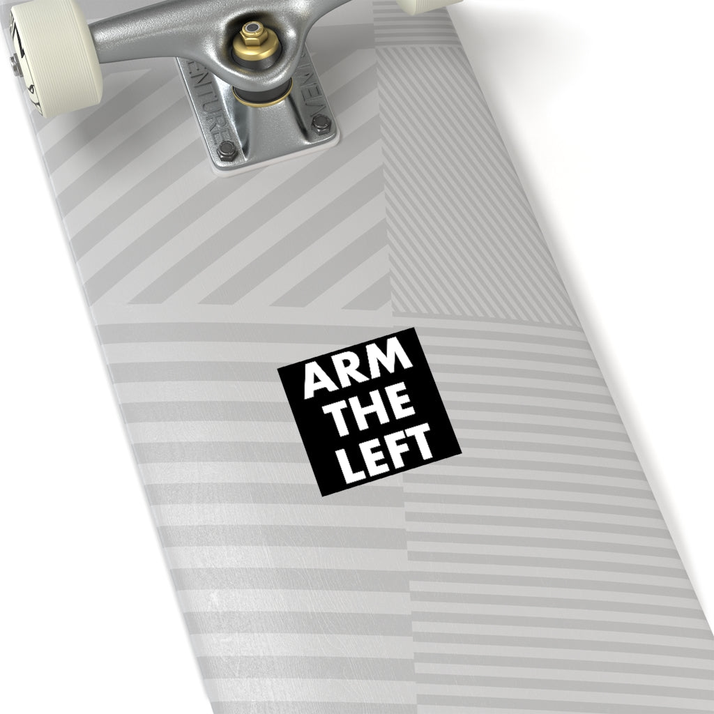 ARM THE LEFT: Square Stickers, Indoor/Outdoor